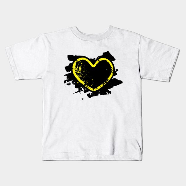 Graffiti Heart Kids T-Shirt by Mr. Moon Shop